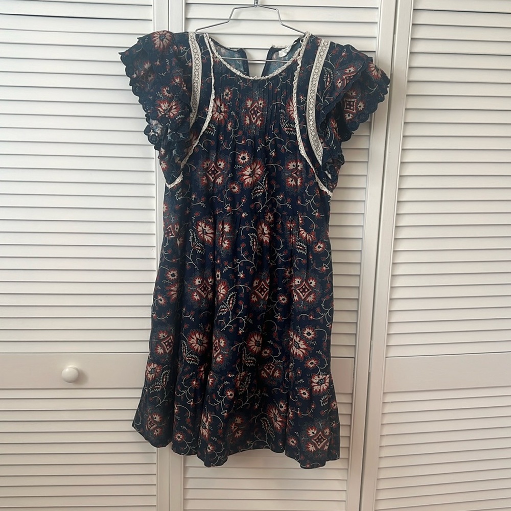 Sea Flutter Sleeve Dress